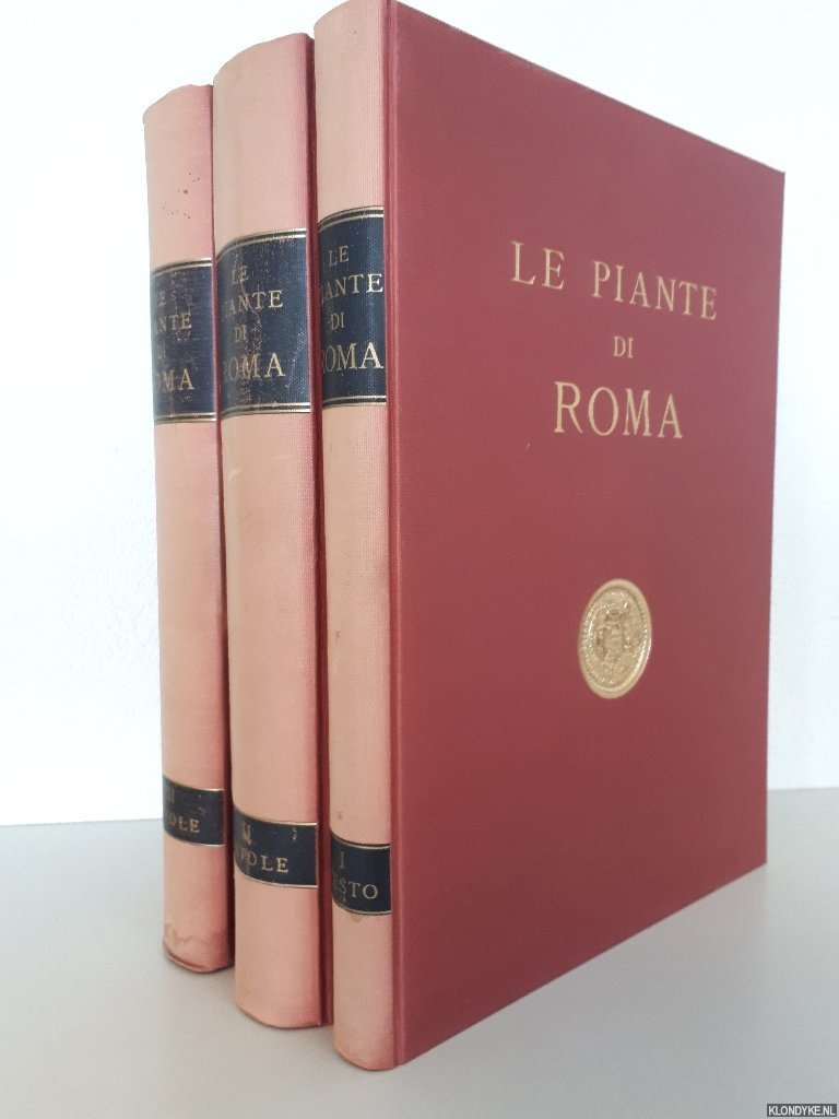 Frutaz, A.P. (ed.). - Le Piante di Roma (3 volumes)
