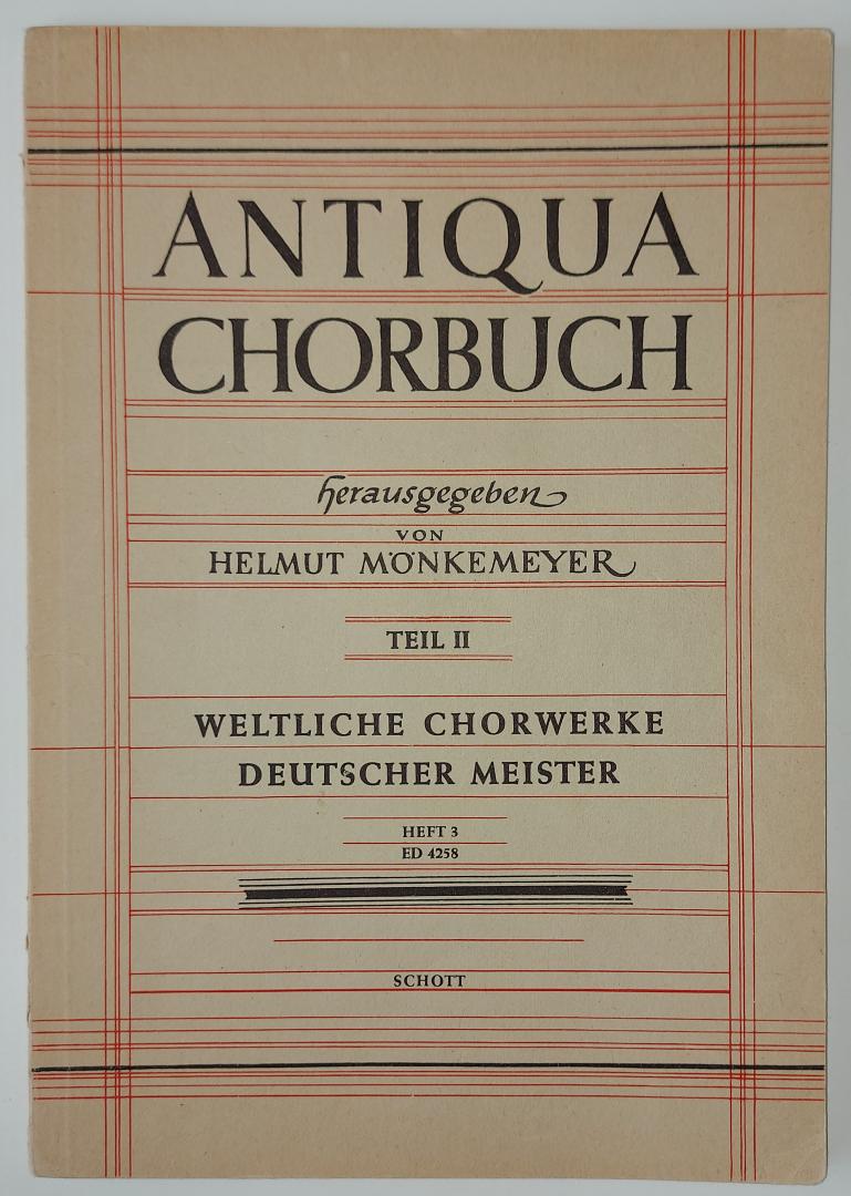 Monkemeyer, Helmut - Antiqua Chorbuch Teil 2 Heft 3