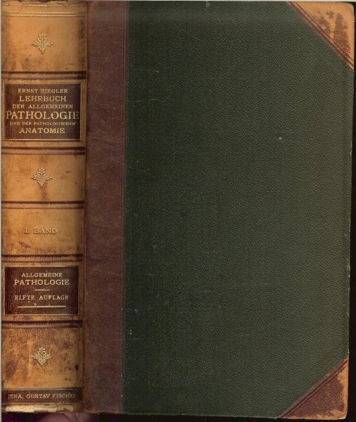 Ziegler, Dr. Ernst Mit 604 teils schwarzen , teils farbigen abbildungen - Allgemeine Pathologie und der Pathologischen Anatomie fur Arzte und Studierende, Erster Bande .. Proffessor der pathologischen anatomie und allgemeinen pathologie an der universitat Freiburg im Breisgau