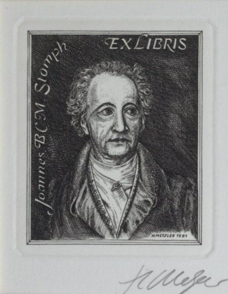 Metzler, Hansjörg. - Exlibris voor Joannes B.C.M. Stomph.