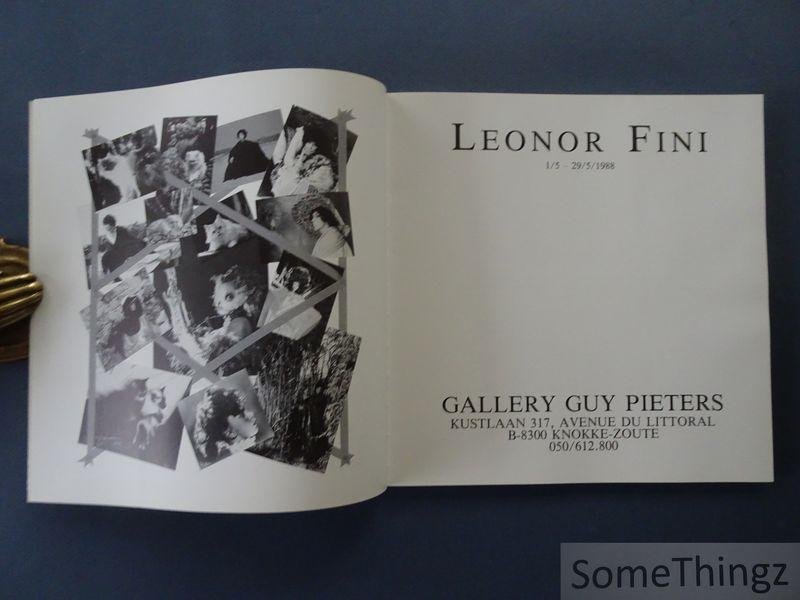 Jean Claude Dedieu (texte). - Leonor Fini. Gallery Guy Pieters. 1/5 - 29/5/1988.