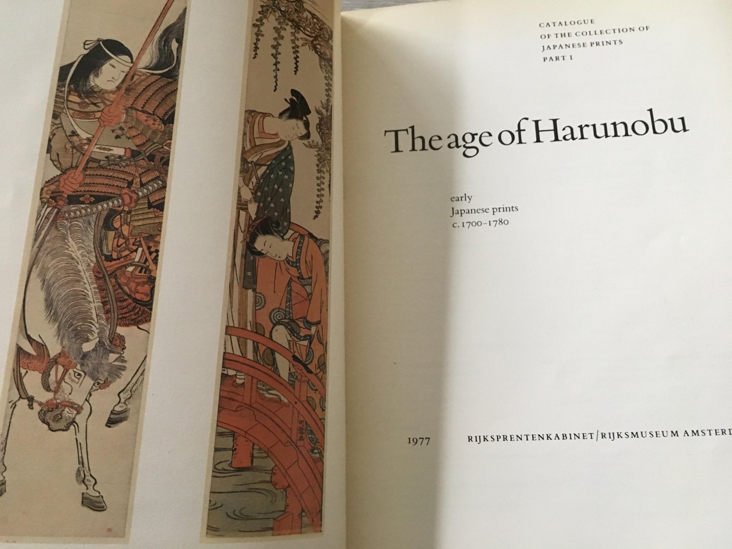  - Catalogue of the collection of Japanese prints part I; Japanese prints the age of harunobu