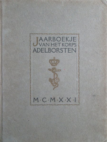 redactie - Jaarboekje van het Korps Adelborsten, 50e jaargang, 1921, met enkele ingeplakte originele foto`s