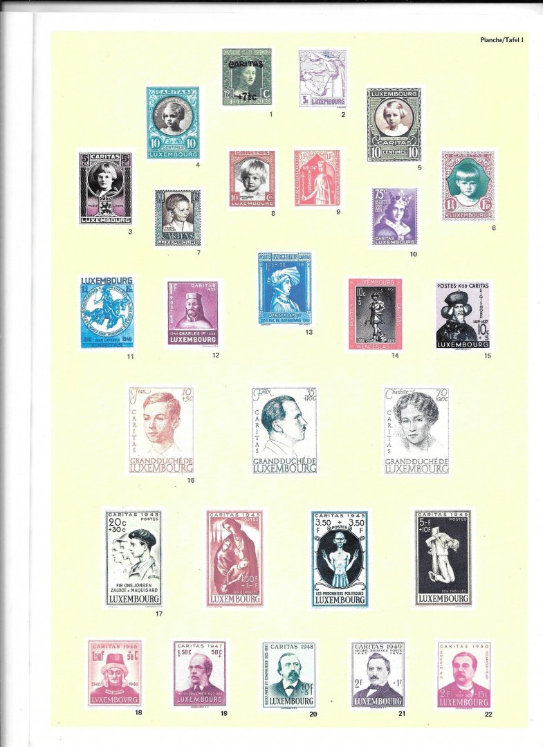 Kayser, Joseph - Les timbres Caritas du Grand-Duché de Luxembourg 1924-1974