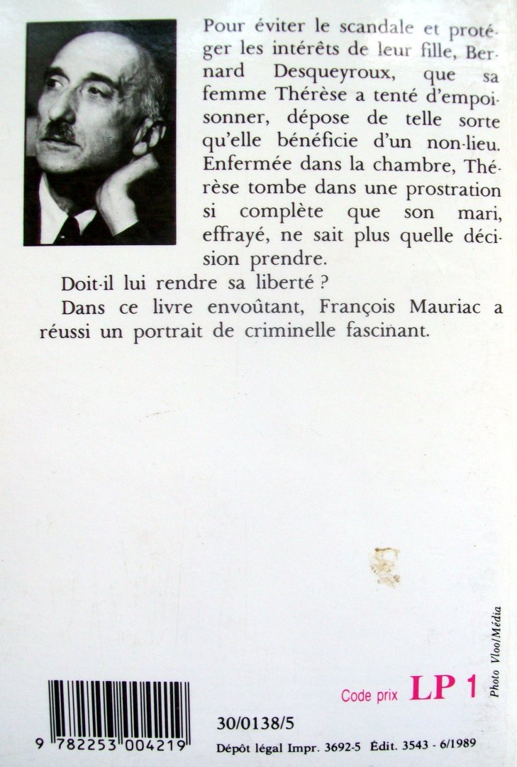 Mauriac, François - Thérèse Desqueyroux (Ex.1) (FRANSTALIG)