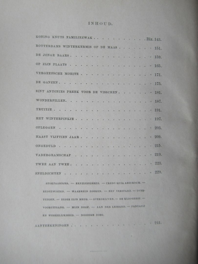 Bogaers, A. Mr - Balladen en andere dichtstukjes