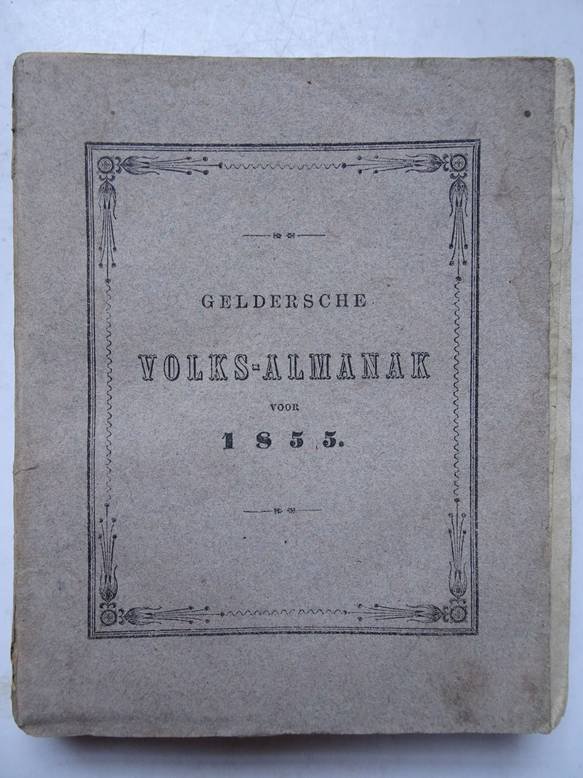 -. - Geldersche volks-almanak voor 1855. Een-en-twintigste jaargang.