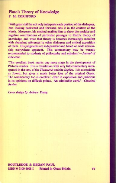Cornford, F.M. - Plato's Theory of Knowledge.