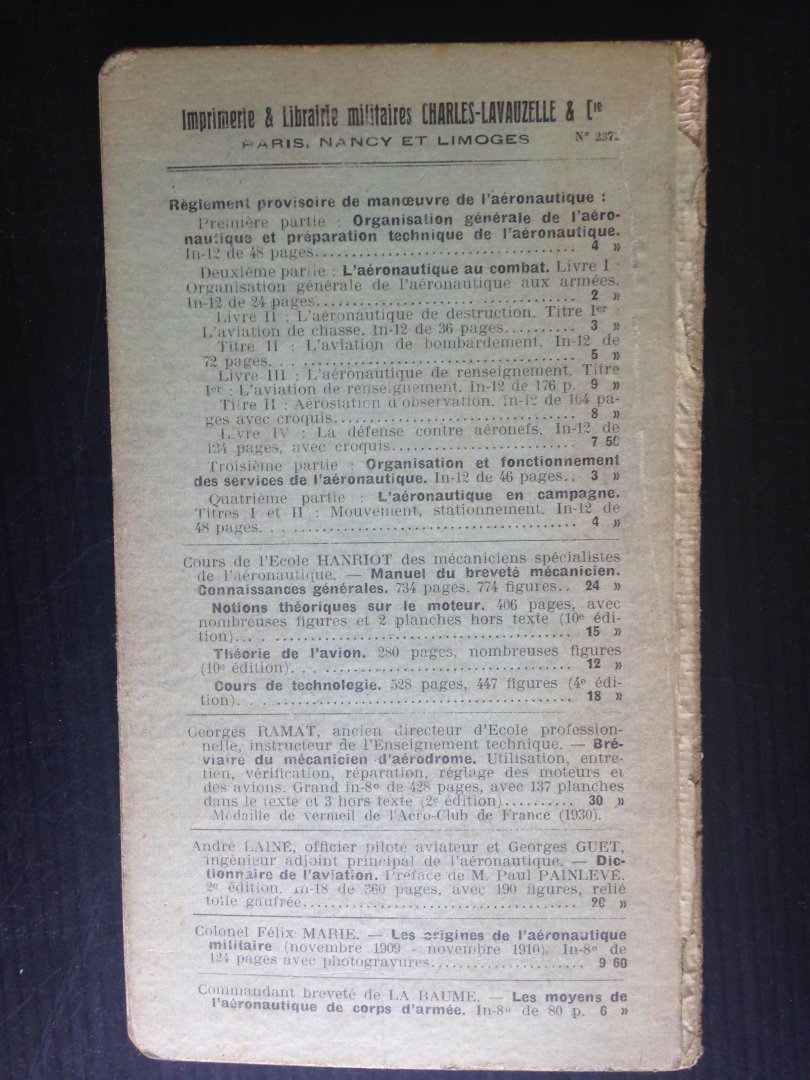Contamin, L. & P.Fribourg - Ce Qu’il Faut Savoir de L’Aviation Militaire