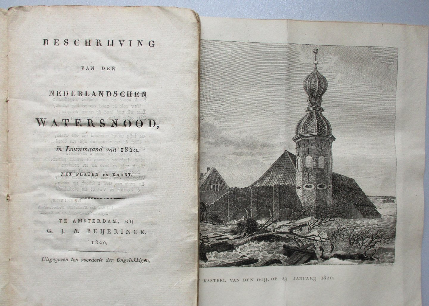 Beijerinck, G.J.A. & Warnsinck, W.H. - Beschrijving van den Nederlandschen watersnood, in Louwmaand van 1820