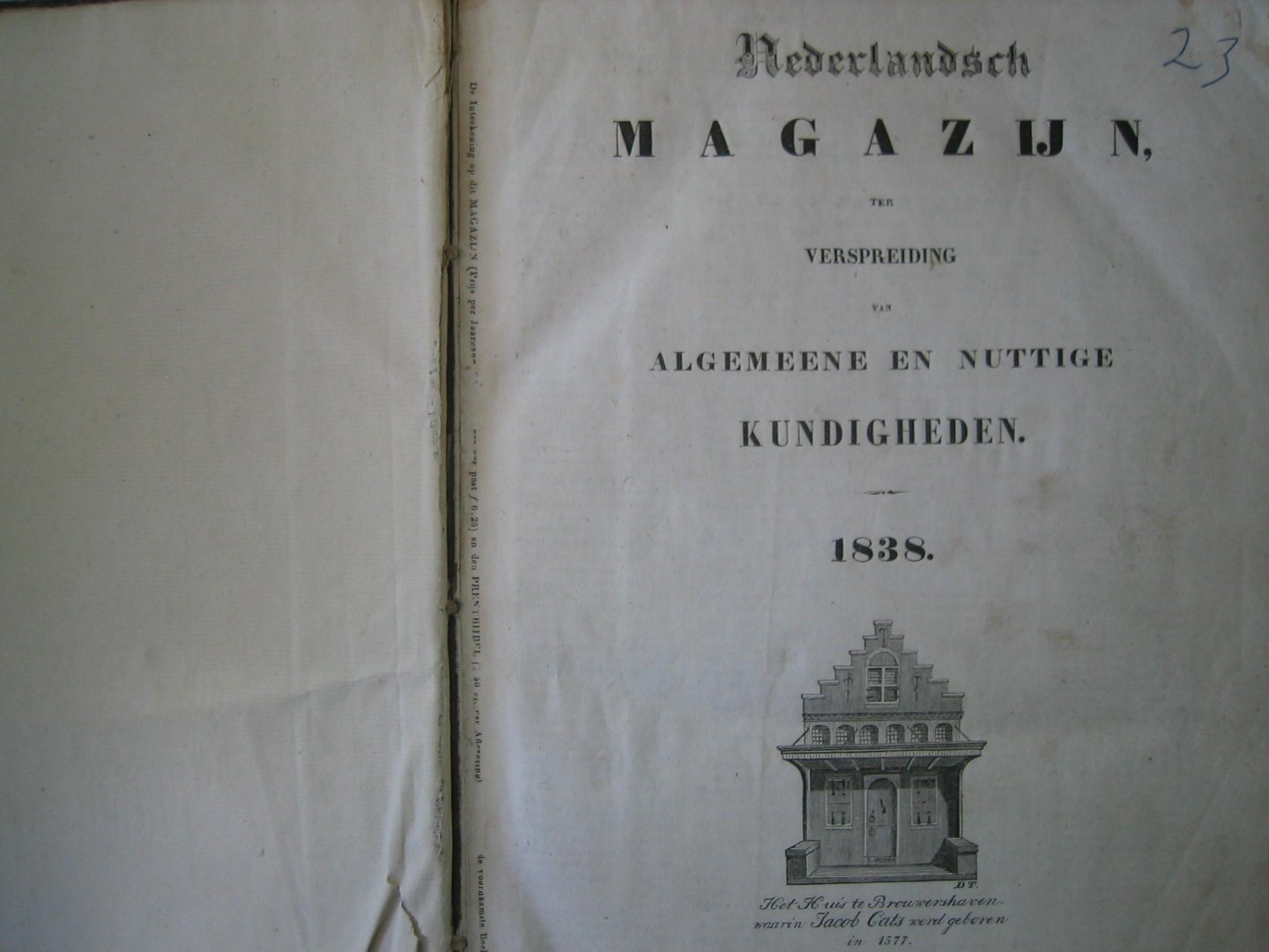 redactie - Magazijn ter verspreiding van Algemeene en Nuttige Kundigheden (1838)