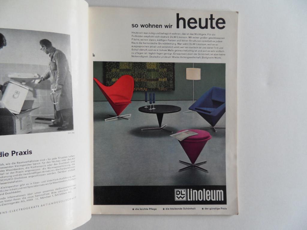 Koch, Alexander [ Hauptschriftleitung ]. - Architektur und Wohnform - Innendekoration. [ no. 4. Mai 1962 - 70. Jahrgang ].