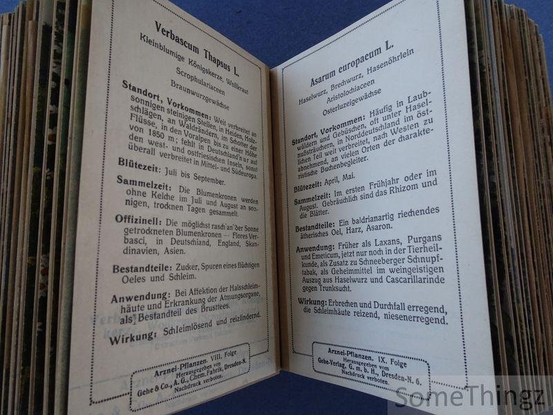 Josef Ostermaier. - Gehes Arzneipflanzenkarten. Nach Original-Aufnahmen von Josef Ostermaier. Buchausgabe der abgeschlossenen Sammlung (Folgen 1 bis 20).