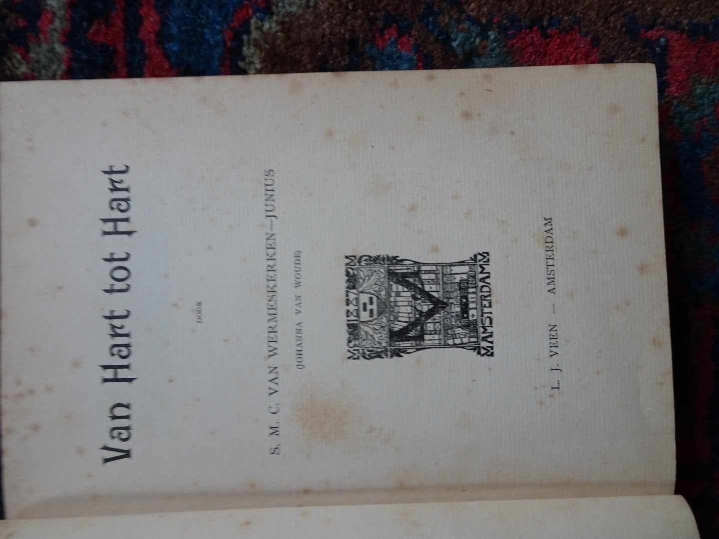 Wermeskerken-Junius, S.M.C. van - VAN HART TOT HART