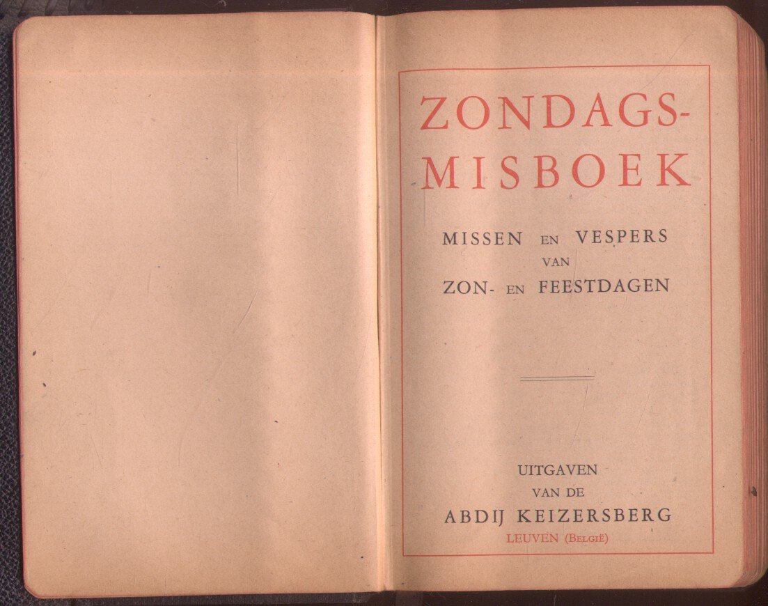 Abdij Keizersberg - Zondagsmisboek (Missen en Vespers van Zon- en Feestdagen)