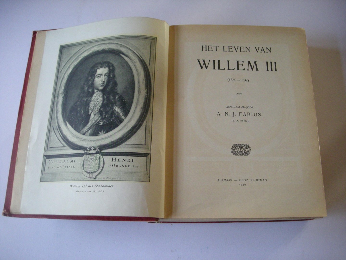 Fabius, A.N.J. (F.A.Buis) - Het leven van Willem III (1650-1702)