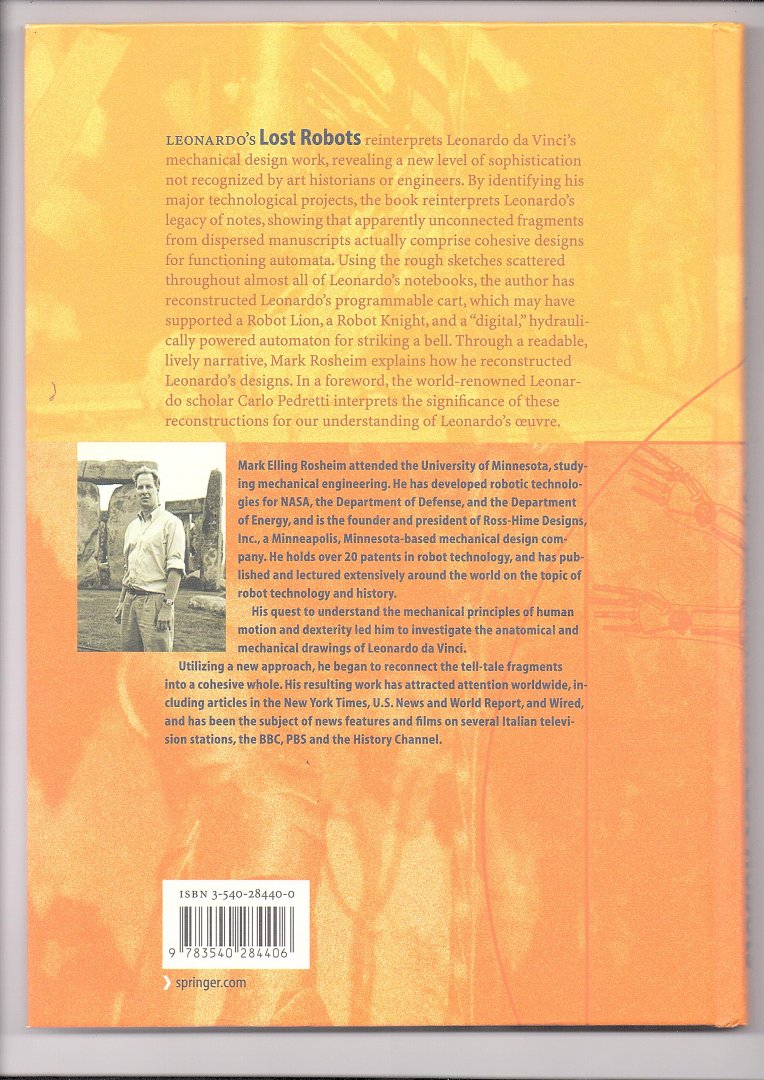 Rosheim, Mark Elling - Leonardo's Lost Robots