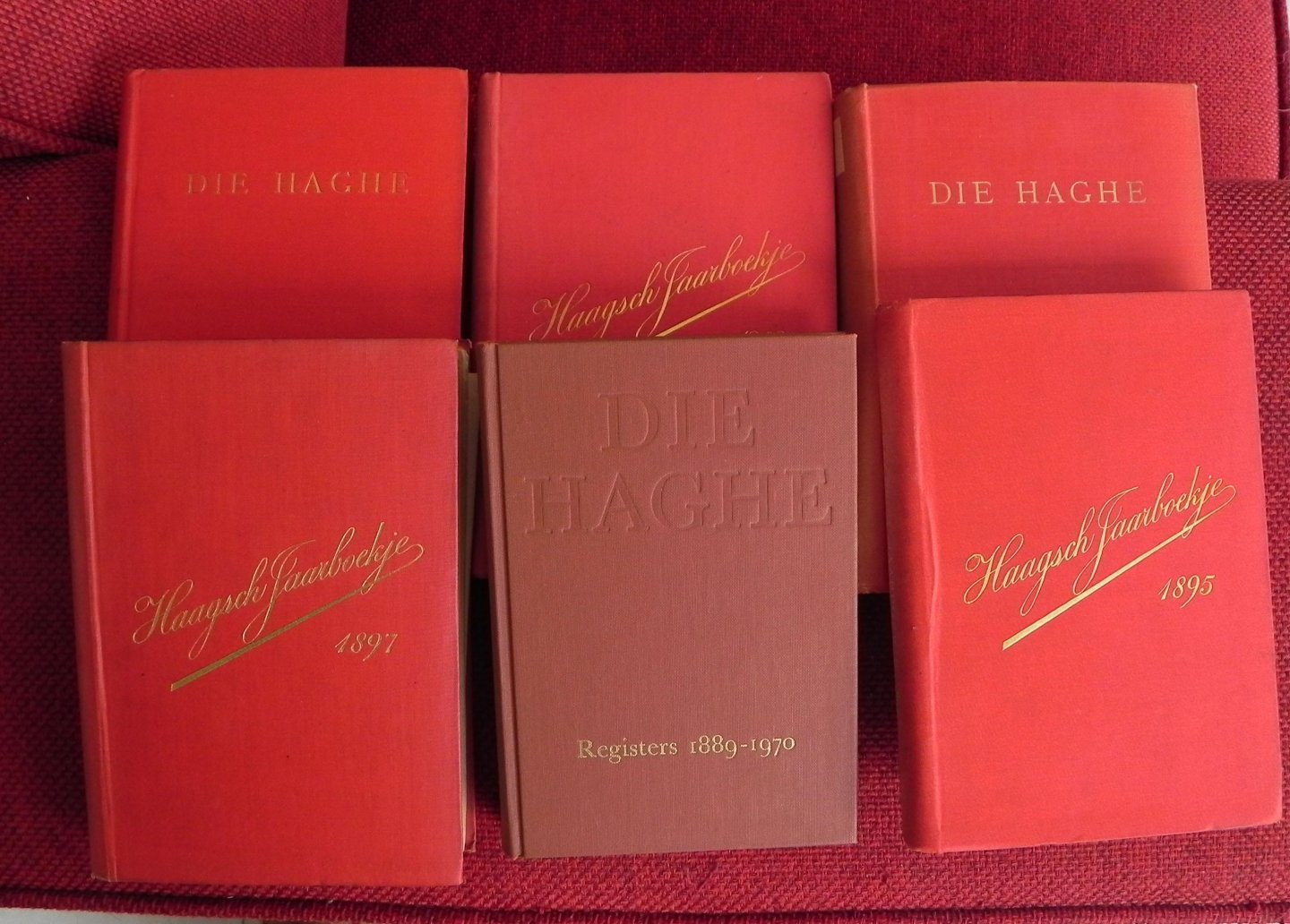 Servaas van A.J. - Haagsch jaarboekjes.1895,1897,1898,1900 ,1913 en register