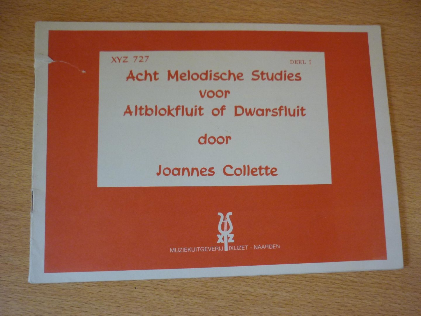 Collette, Joannes - Acht melodische studies voor Altblokfluit of Dwarsfluit