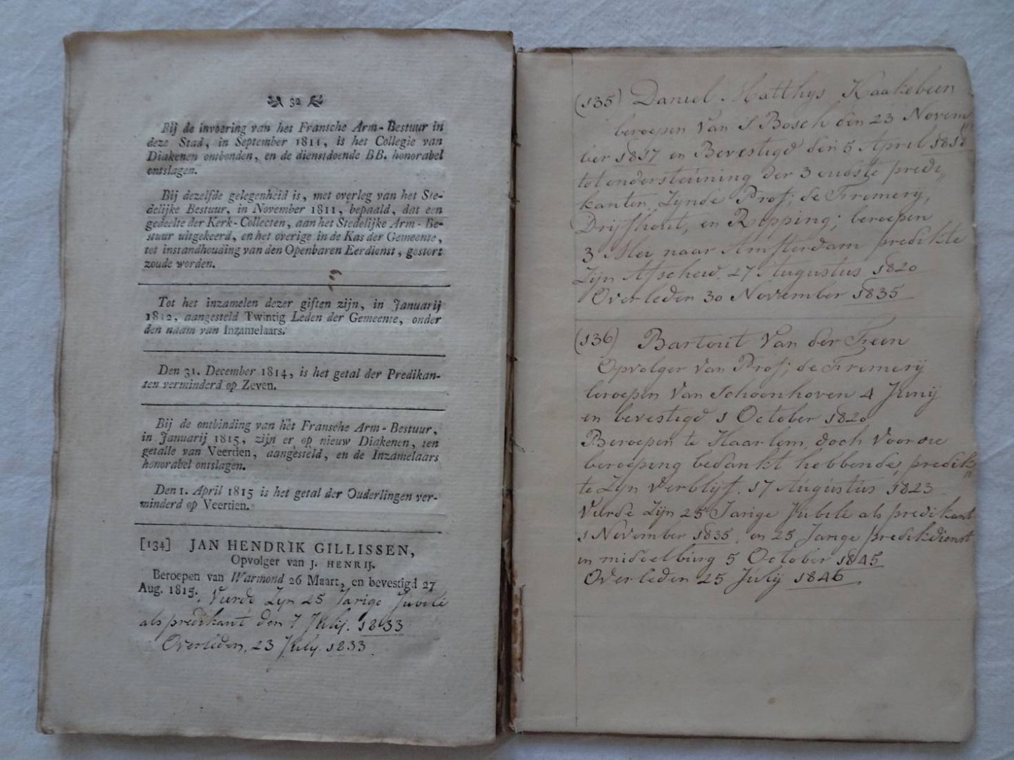 Fremerij, Joannes de. - Naamlijst van alle de predikanten der Nederduitsche Gereformeerde Kerk te Middelburg, sedert de openbare invoering der kerk-hervorming, aangevangen den 20. februarij 1574, tot op dezen tegenwoordigen tijd.