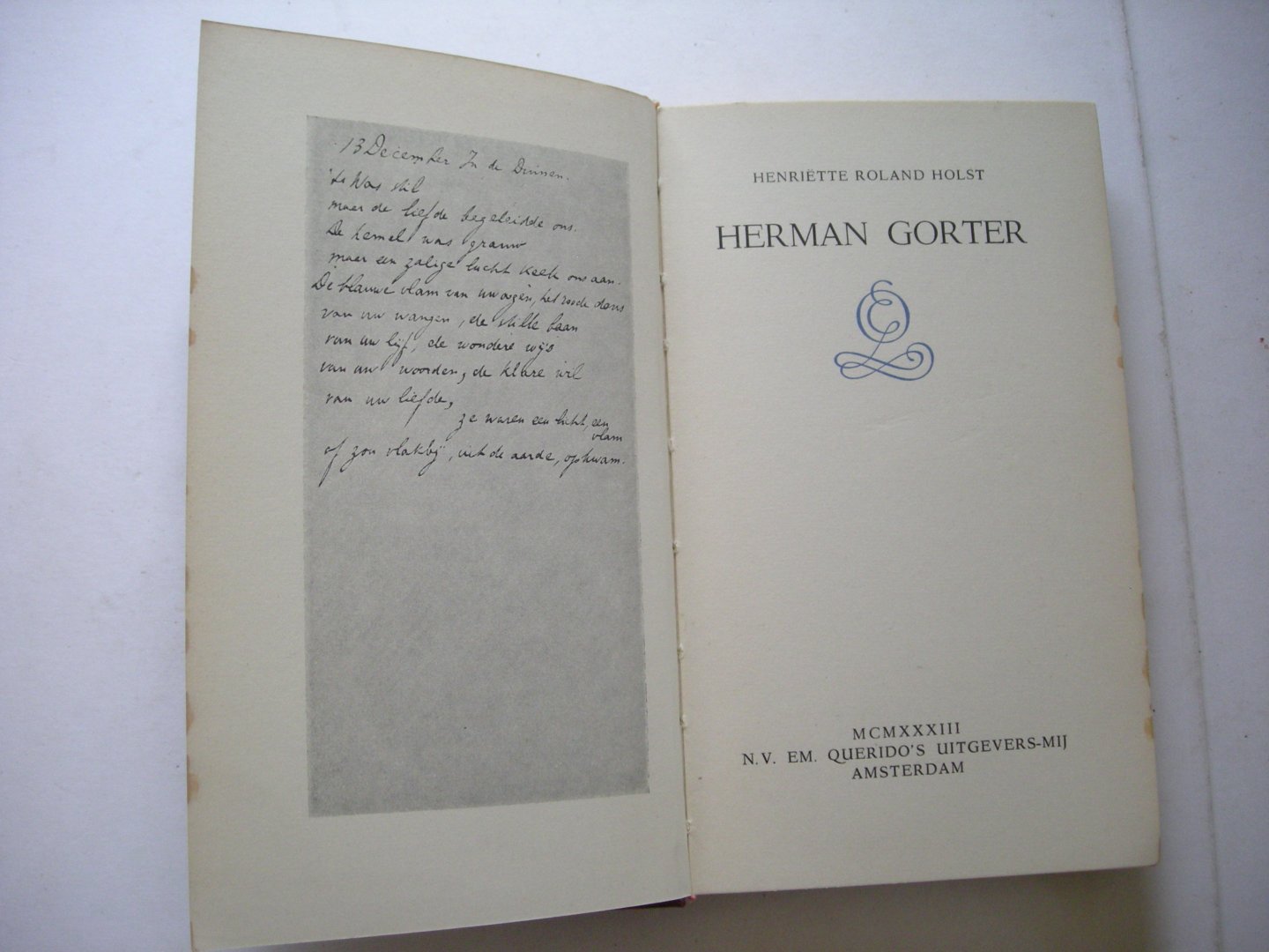Roland Holst, Henriette - Herman Gorter. Biografische aanteekeningen, De schoonheid van Herman Gorter's poezie
