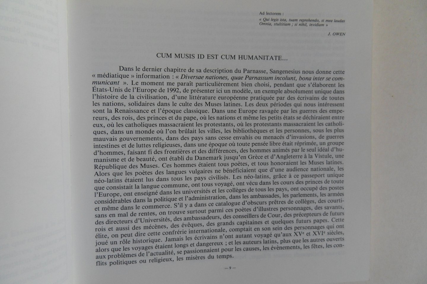 Oberlé, Gérard. - POETES NEO-LATINS EN EUROPE (XI-XXe SIECLE) - AMOENITATES POETICAE LATINAE MODERNAE, SIVE CATALOGUS LIBRORUM POETAR. LATINOR. SEC. XI-XX.