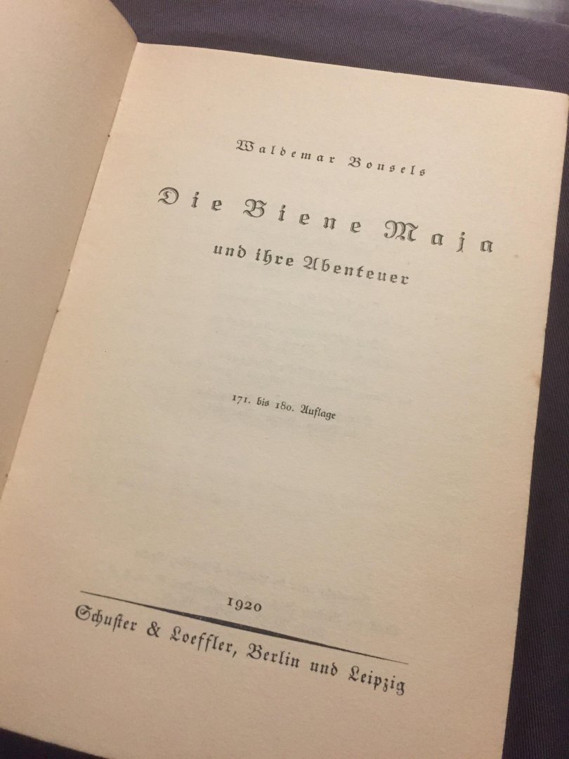 Waldemar Bonsels - Die Biene Maja und ihre ubenteuer