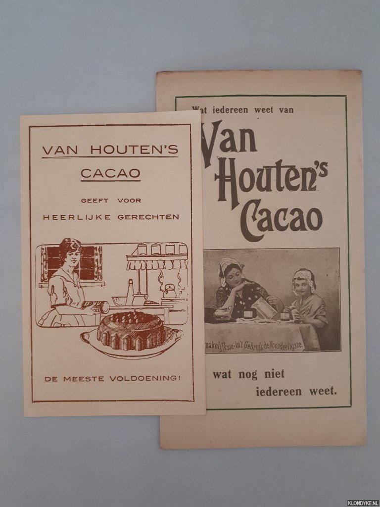 Diverse auteurs - 2x flyer Van Houten Cacao