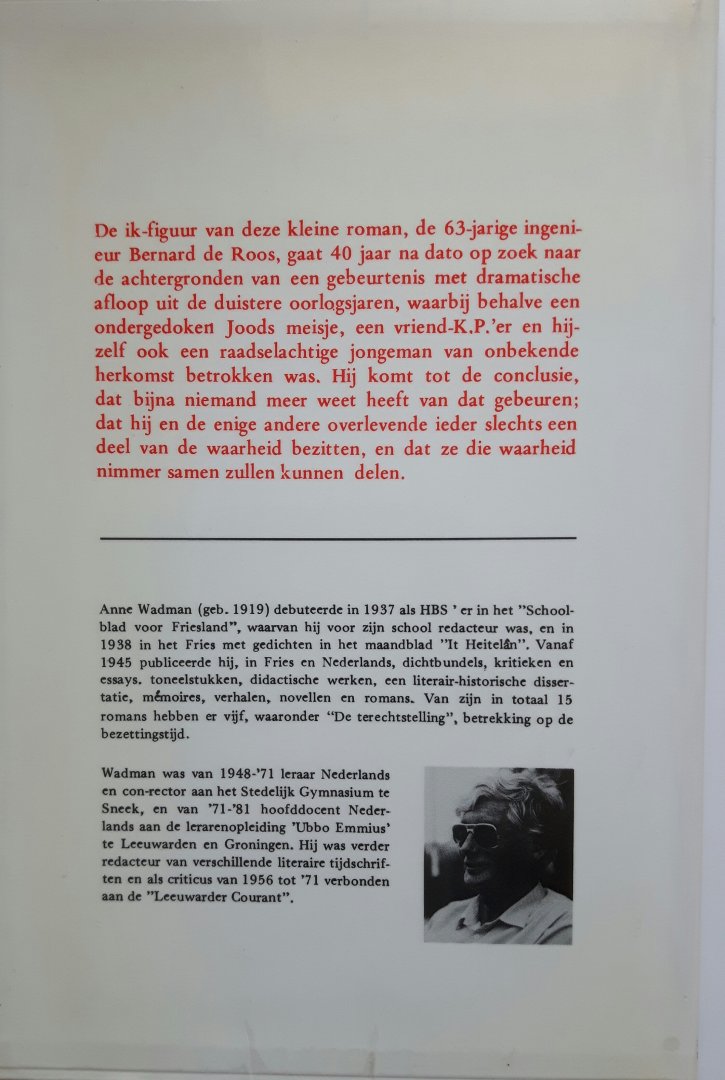 Wadman, Anne - De terechtstelling