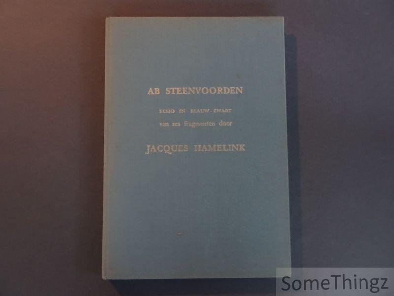 Hamelink, Jacques en  (etsen). - Echo in blauw-zwart van zes fragmenten door Jacques Hamelink.