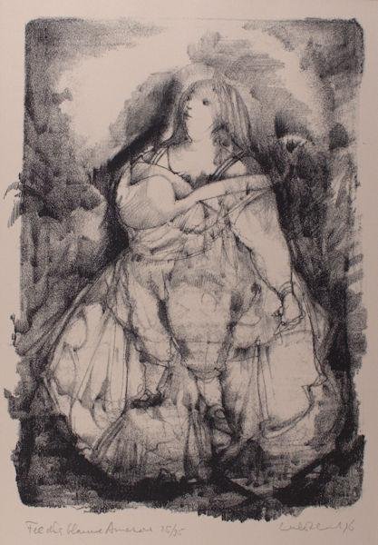 Kuik, William D. (Dirkje). - Fee als blauwe amazone.