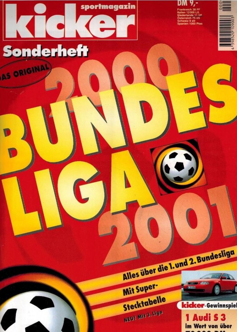 Kicker - Kicker Sonderheft: Bundesliga 2000/2001