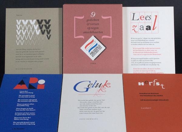 - 9 gedichten & verzen op negen ansichtkaarten.