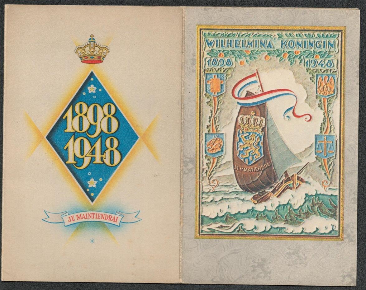 n.n. - Advertising brochure: De Porceleyne fles. Wilhelmina Koningin 1828 - 1948