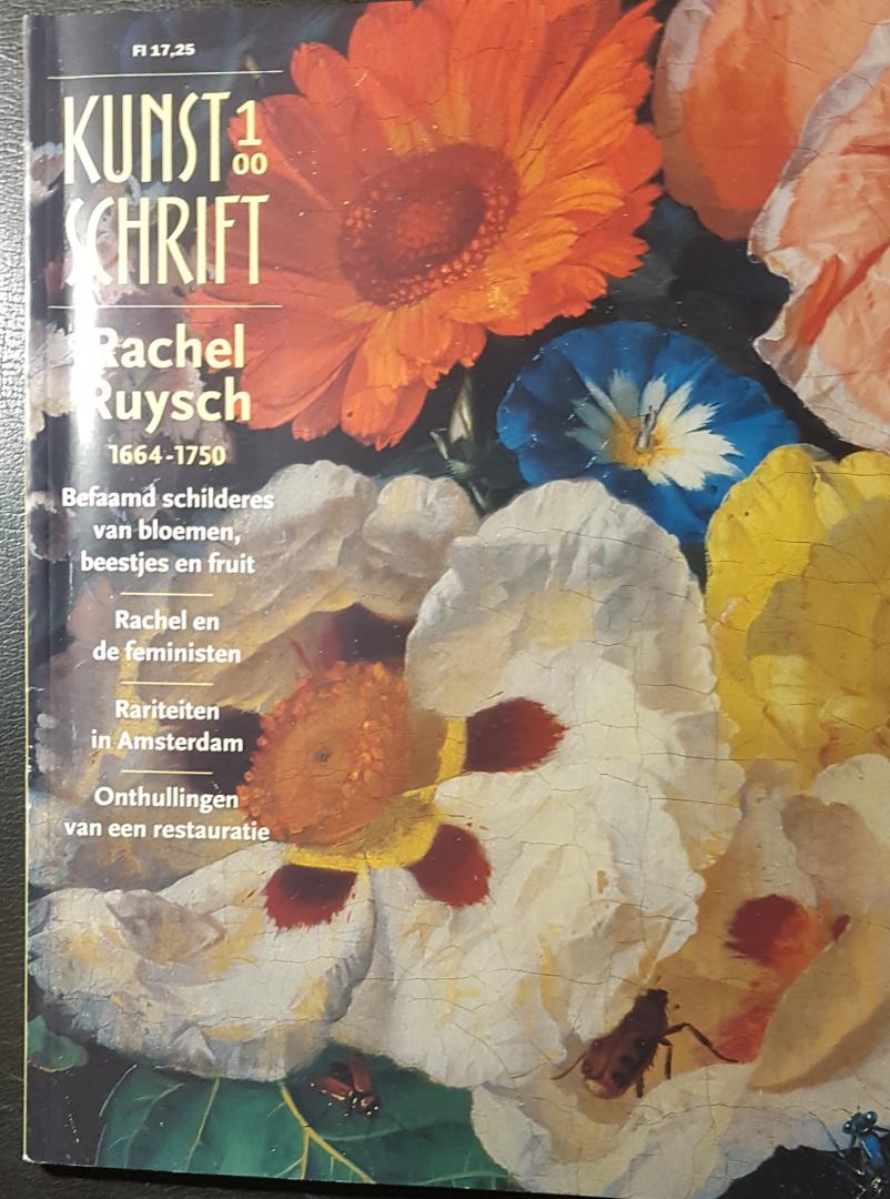 verschillende auteurs - Kunstschrift 2000 nummer 1 Rachel Ruysch 1664-1750
