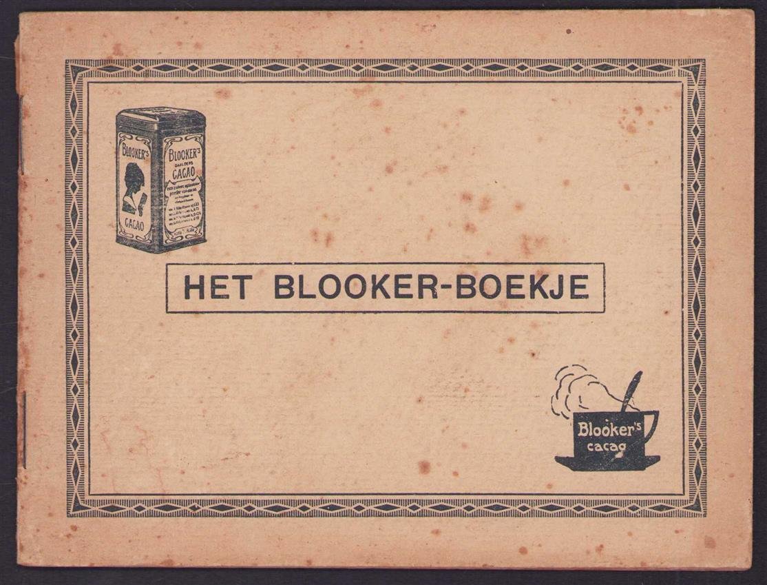 Firma J. & C. Blooker, Amsterdam - Het Blooker - boekje