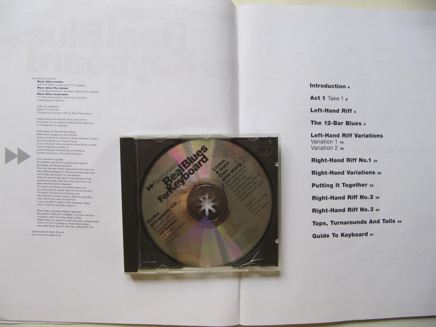 Hammer, Jeff - Real Blues for Keyboard / Riffs, Licks & Tricks You Can Learn Today!