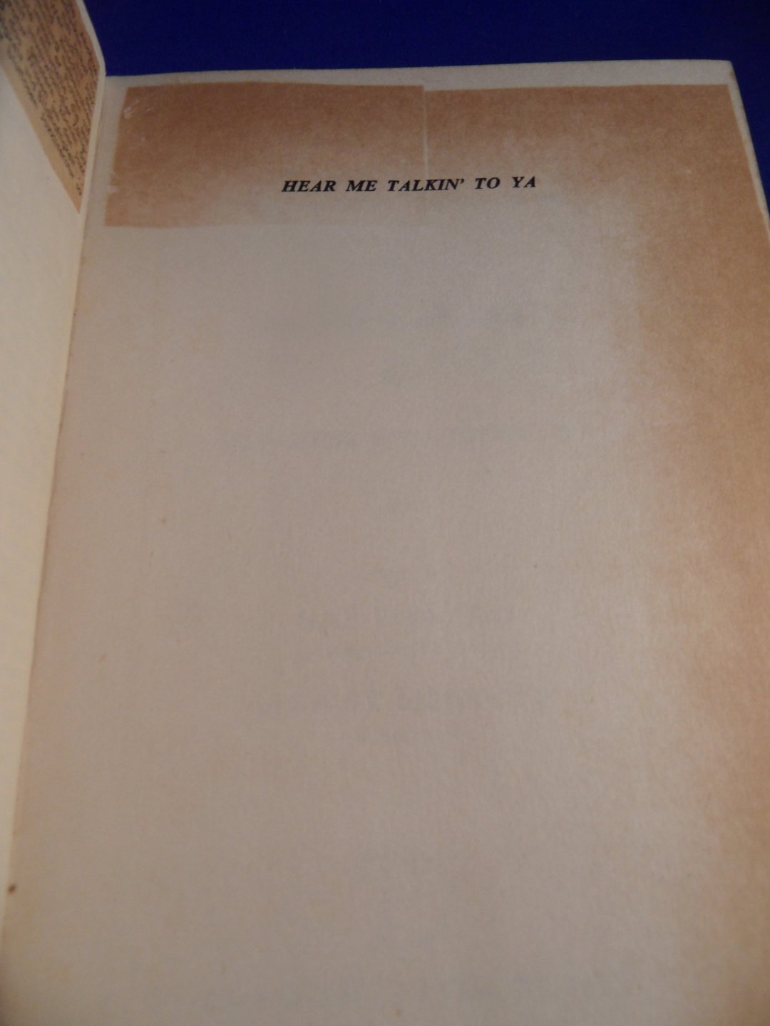 Shapiro, Nat and Henthoff, Nat - Hear me talkin to ya, the story of jazz by the men who made it