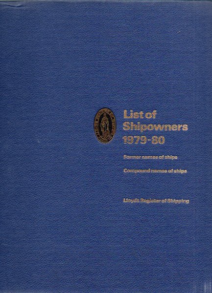 LIOYD,S - List of Shipowners 1979 - 80 .