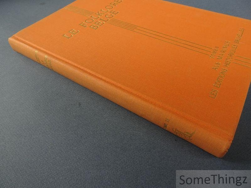Marinus, Albert. - Le Folklore Belge. Tome II.