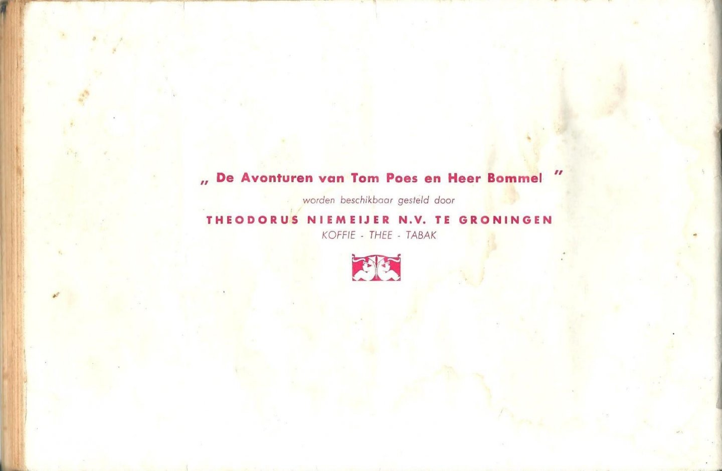 Toonder, Marten - Tom Poes en de kniphoed