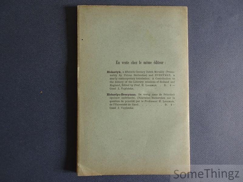 Roersch, Alphonse et Ischyrius, Chr. [Christianus] - Homulus. Texte latin publié avec une introduction et des notes par Alphonse Roersch.