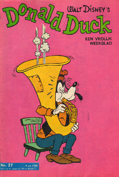 Disney, Walt - Donald Duck 1969 nr. 27,  5 juli , Een Vrolijk Weekblad , goede staat