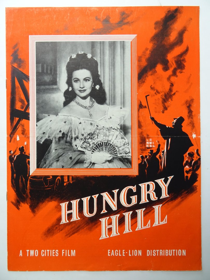Redactie - Affiche / reclameblad film: Hungry Hill. Starring Margaret Lockwood. Eagle-Lion Distribution.