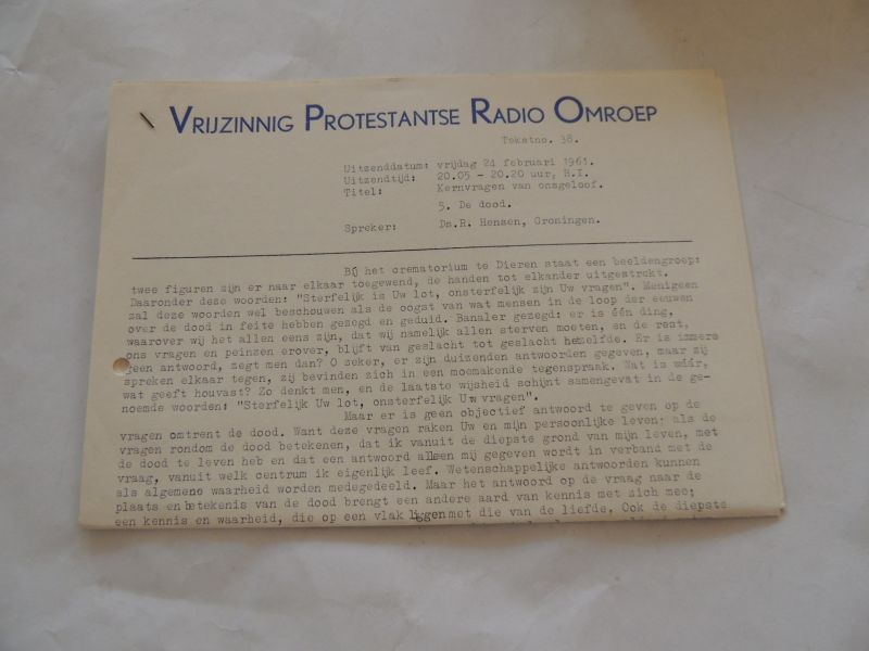 SCHUTTE Leonard J. - De zin der onsterfelijkheid; aangewezen in het verband eener theorie der menschelijke bewustheid