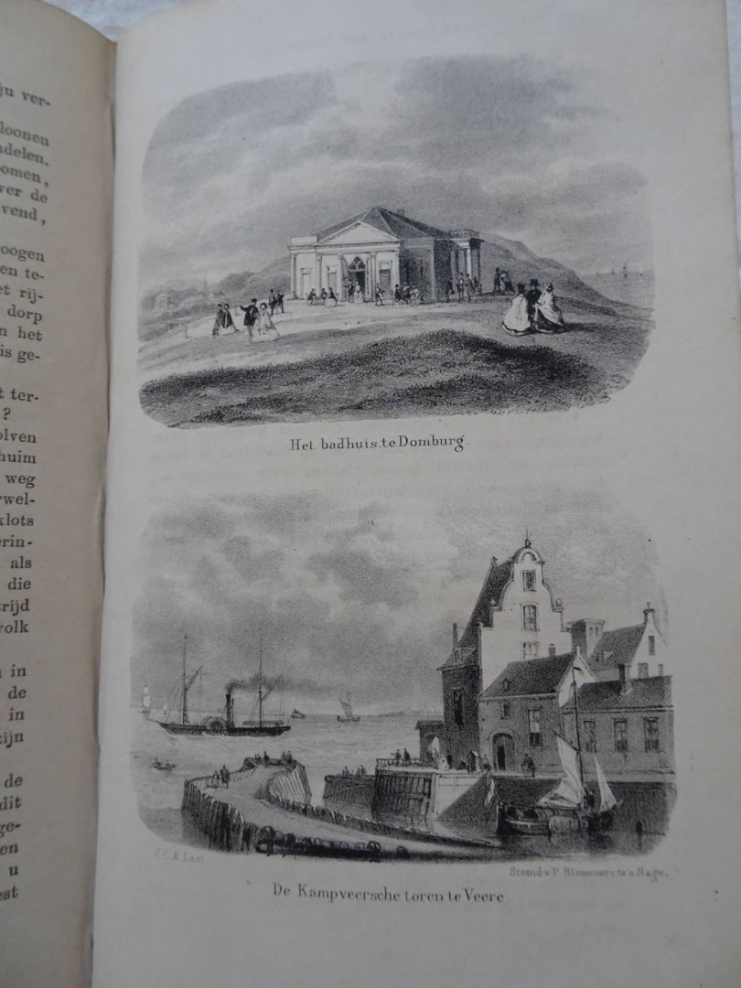  - Het leeskabinet. Mengelwerk tot gezellig onderhoud voor beschaafde kringen. Voor 1861, dl. I, II.