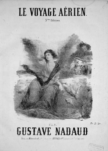 Nadaud, Gustave: - Le voyage aérien. No. 1. Baryton ou contralto. 3ème édition