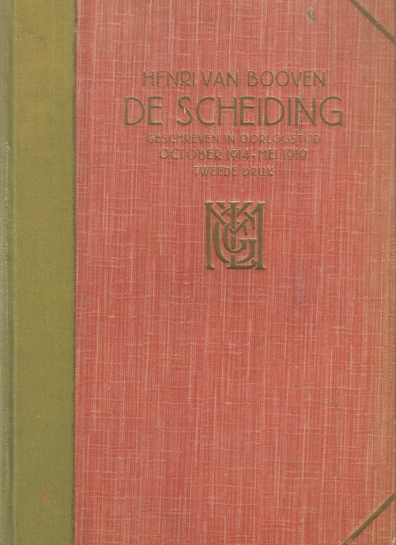 Booven  Henri van (1877-1964) - DE  SCHEIDING
