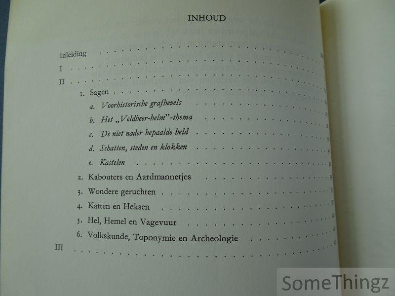 Peeters, Karel C.. - Volkskunde en archeologie.