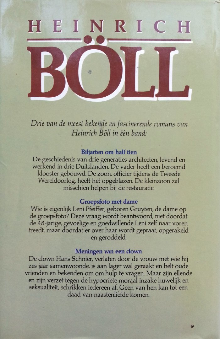 Böll, Heinrich - Heinrich Böll Omnibus (Ex.1) (Biljarten om half tien - Groepsfoto met dame - Meningen van een clown)